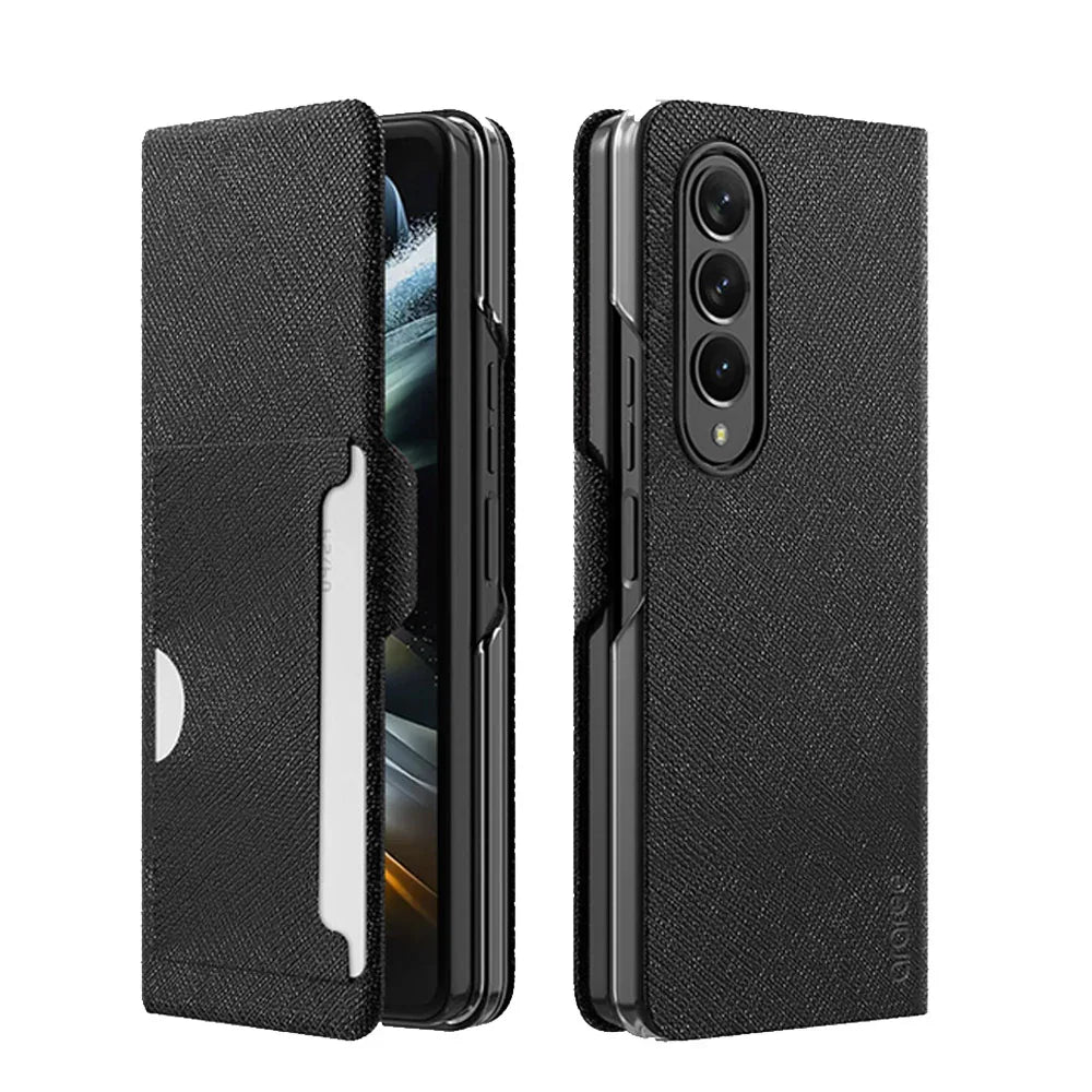 Araree Bonnet C Diary Case For Z Fold 4 - Black - Tashqila Araree Bonnet C Diary Case For Z Fold 4 - Black - Tashqila